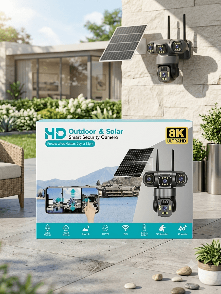 CAMERA SOLAIRE 8K MULTI OBJECTIF